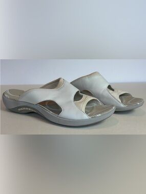 Merrell Palmetto White Slide Sandals Women’s Size 8 Comfort Mules